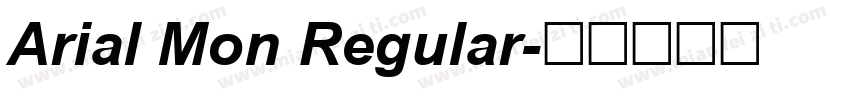 Arial Mon Regular字体转换